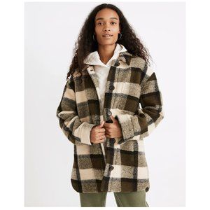 belrose shirt-jacket in maran plaid